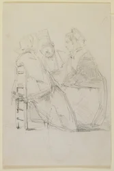 Gruppo che conversa, 1858